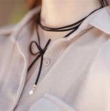 Necklace - Leather Choker Necklace