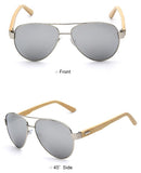 Sunglasses - Aviator Wooden Sunglasses