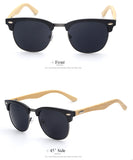 Sunglasses - Clubmaster Wooden Sunglasses