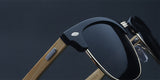 Sunglasses - Clubmaster Wooden Sunglasses
