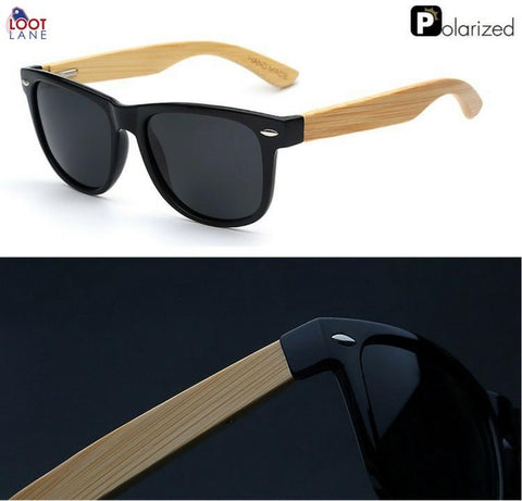 Wayfarer Wooden Polarized Sunglasses