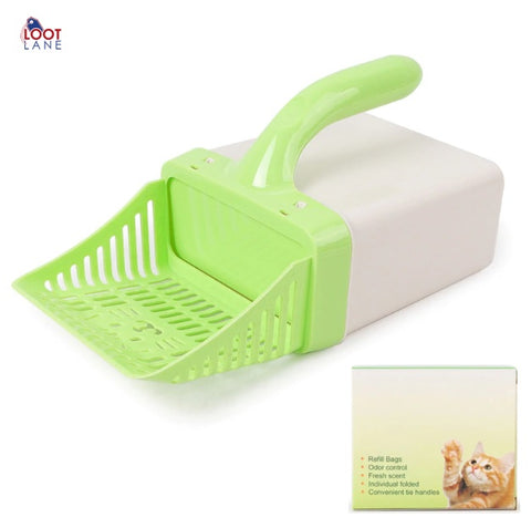 2-in-1 Litter Scoop with Waste Bags
