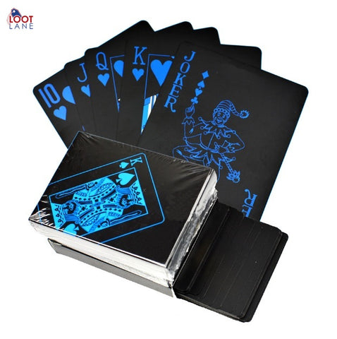 black playing cards