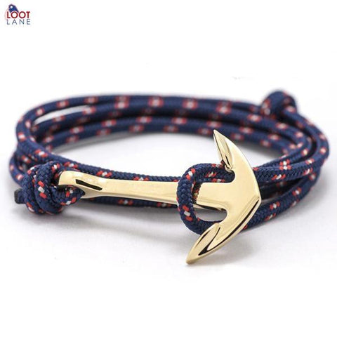 Gold Anchor Bracelet