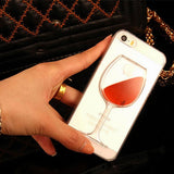 Case - IPhone Quicksand Red Wine Liquid Phone Case