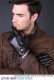 Mens winter Leather Gloves
