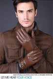 Mens warmest Leather Gloves