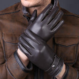 mens leather winter gloves