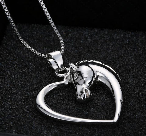 Necklace - Heart Horse Necklace