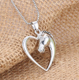 Necklace - Heart Horse Necklace