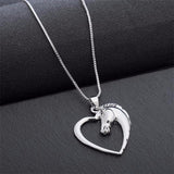 Necklace - Heart Horse Necklace