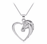 Necklace - Heart Horse Necklace