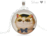 Necklace - Vintage Cat Pendant