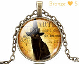 Necklace - Vintage Cat Pendant