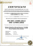 Fingertip Pulse Oximeter Certificate