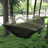 Double Portable Camping Hammock with Mosquito Net