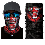 scary clown motorbike face mask