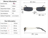 Rimless Fashion Sunglasses
