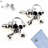 Skull and crossbones cufflinks