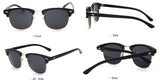black Clubmaster Polarized Sunglasses