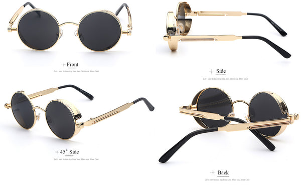 Steampunk Sunglasses Gold