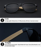 Sunglasses - Wayfarer Wooden Polarized Sunglasses