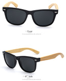 Sunglasses - Wayfarer Wooden Polarized Sunglasses