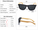 Sunglasses - Wayfarer Wooden Polarized Sunglasses