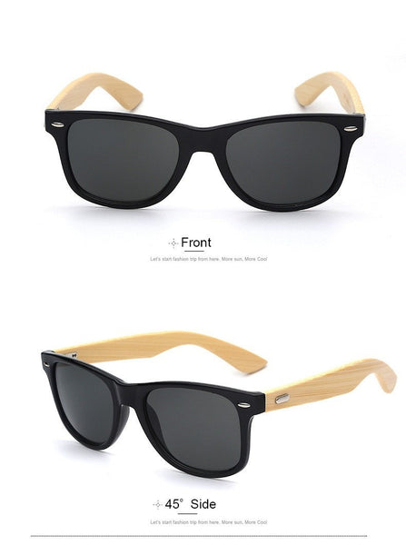 Sunglasses - Wayfarer Wooden Sunglasses