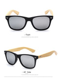 Sunglasses - Wayfarer Wooden Sunglasses