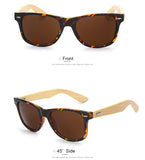 Sunglasses - Wayfarer Wooden Sunglasses