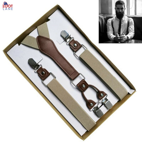 4 Clip Men's Suspenders