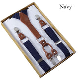 Mens navy Suspenders